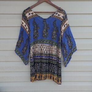 Gypsy Rose Made From The Earth Wear In Peace Mini Dress/Tunic